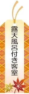 露天風呂付き客室のある温泉宿